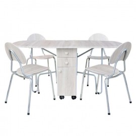 TABLE A TIROIR SOTUFAB PM EN PVC