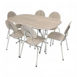 TABLE PLIANTE OVALE 146*94 PVC