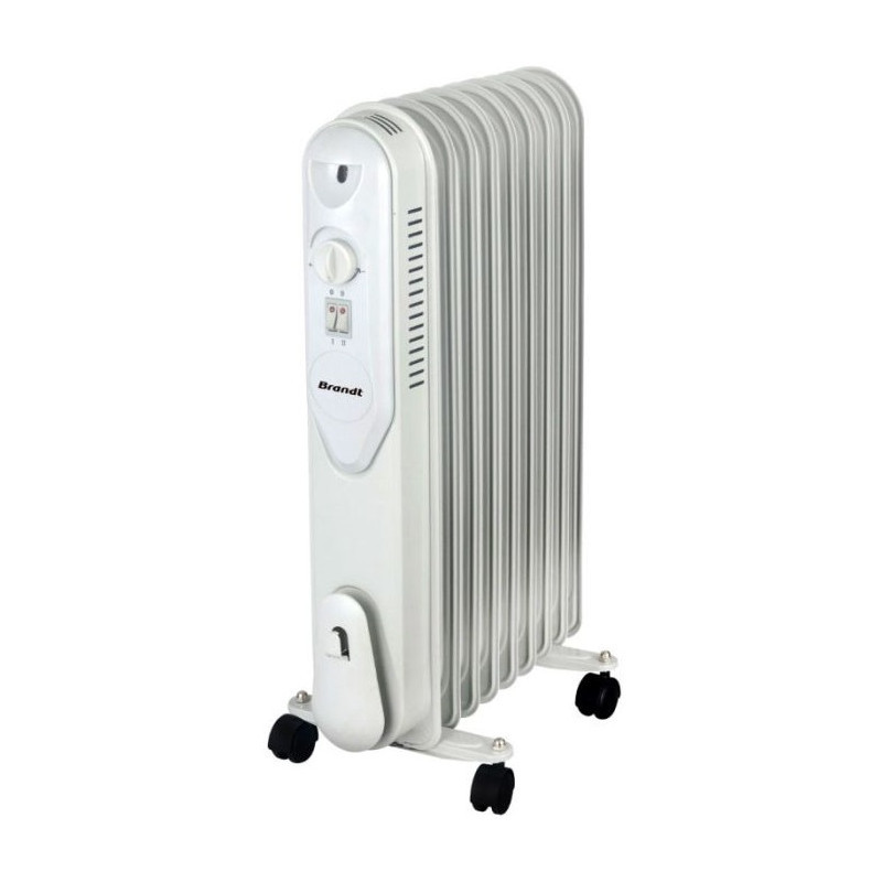 RADIATEUR BAIN D'HUILE BRANDT RBH9BW 9 ÉLÉMENTS 2000W