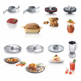 Couteau multifonction inox - Pétrin - Batteur à blancs