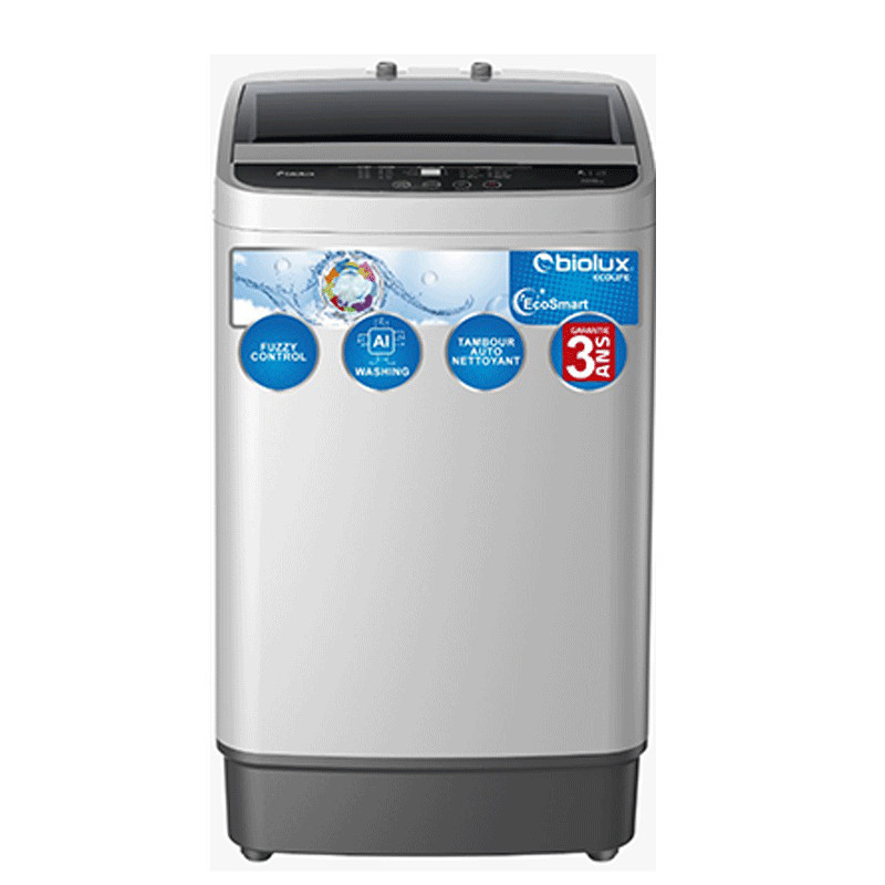 Lave linge Top BIOLUX M-TOP08S 8 Kg - Silver