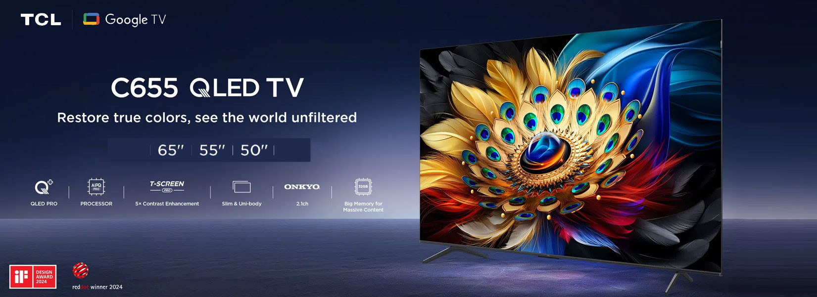 Tv TCL Smart Google C655 QLED 4K